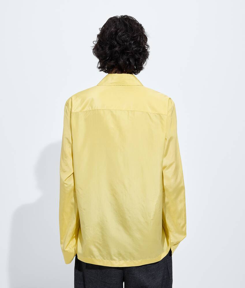 Men's Silk Taffeta Shirt in Light dandelion Bottega Veneta Canada EN - Image 3