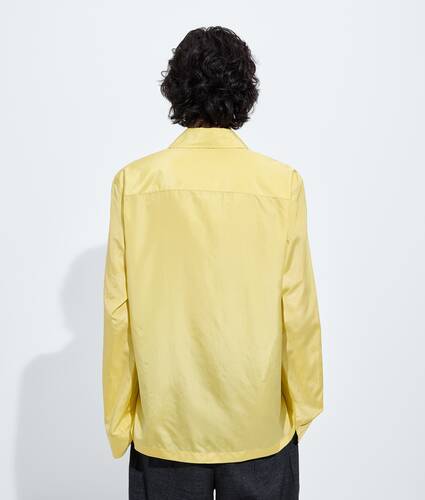 Men's Silk Taffeta Shirt in Light dandelion Bottega Veneta Canada EN - Image 3