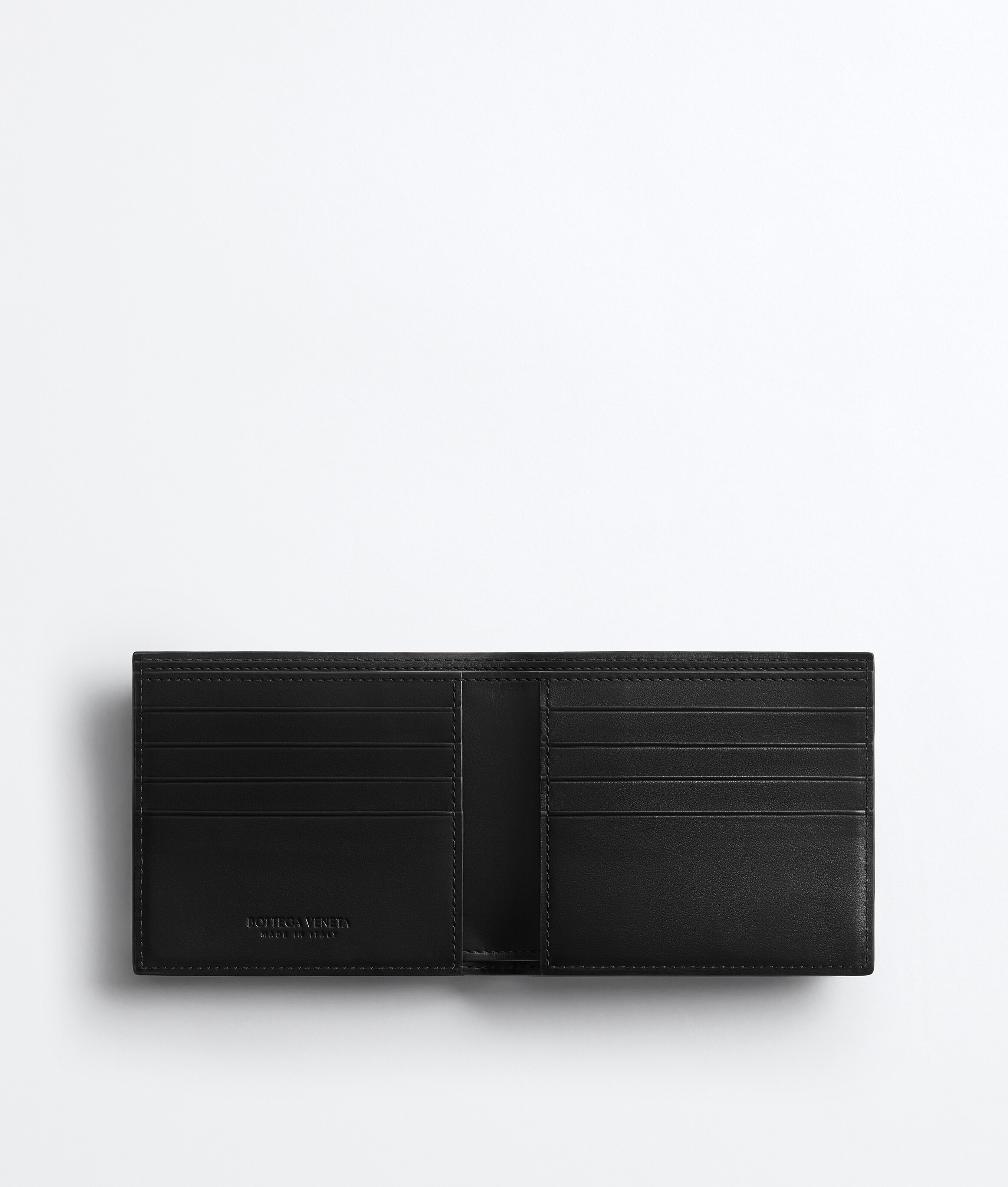 Men's Intrecciato Bi-Fold Wallet in Black/brown Bottega Veneta Luxembourg EN - Image 2