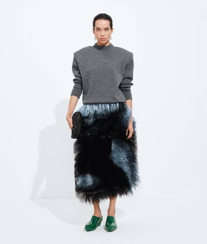 ウール テーラード セーター