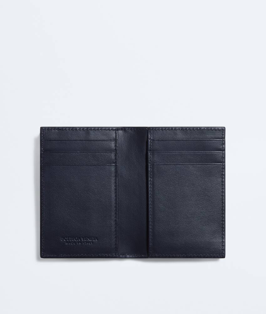 Men's Intrecciato Flap Card Case in Midnight/taxi Bottega Veneta Greece EN - Image 2