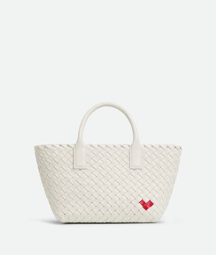 Ela's Mini Cabat em White / Vernis Bottega Veneta Brasil PT - Image 1