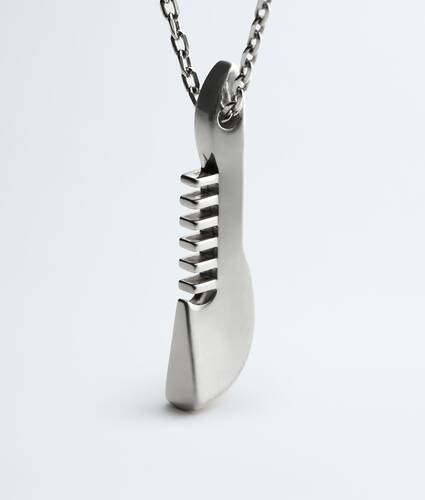 Men's Veneta Necklace in Silver Bottega Veneta Canada EN - Image 2