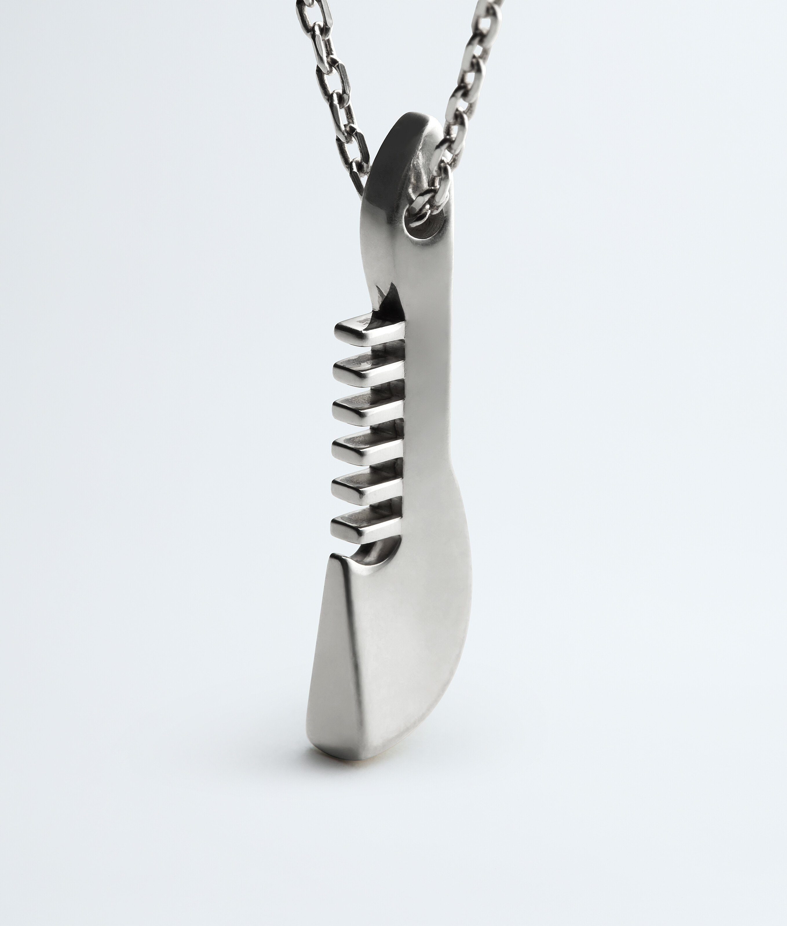 Men's Veneta Necklace in Silver Bottega Veneta Luxembourg EN - Image 3