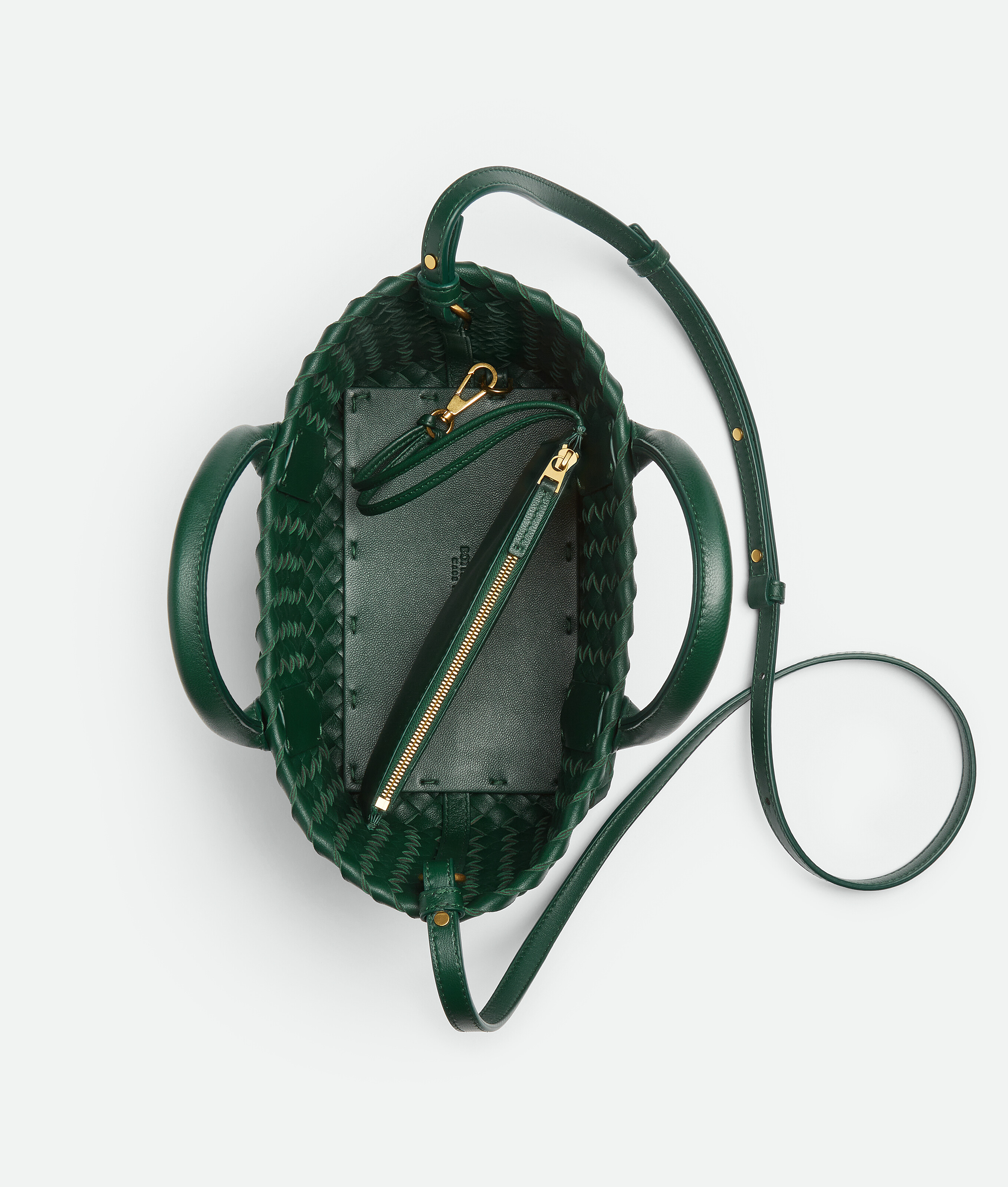 Women's Mini Cabat in Emerald green Bottega Veneta United Arab Emirates EN - Image 3
