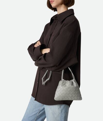 Women's Small Dustbag in Sterling Bottega Veneta Switzerland EN - Image 5