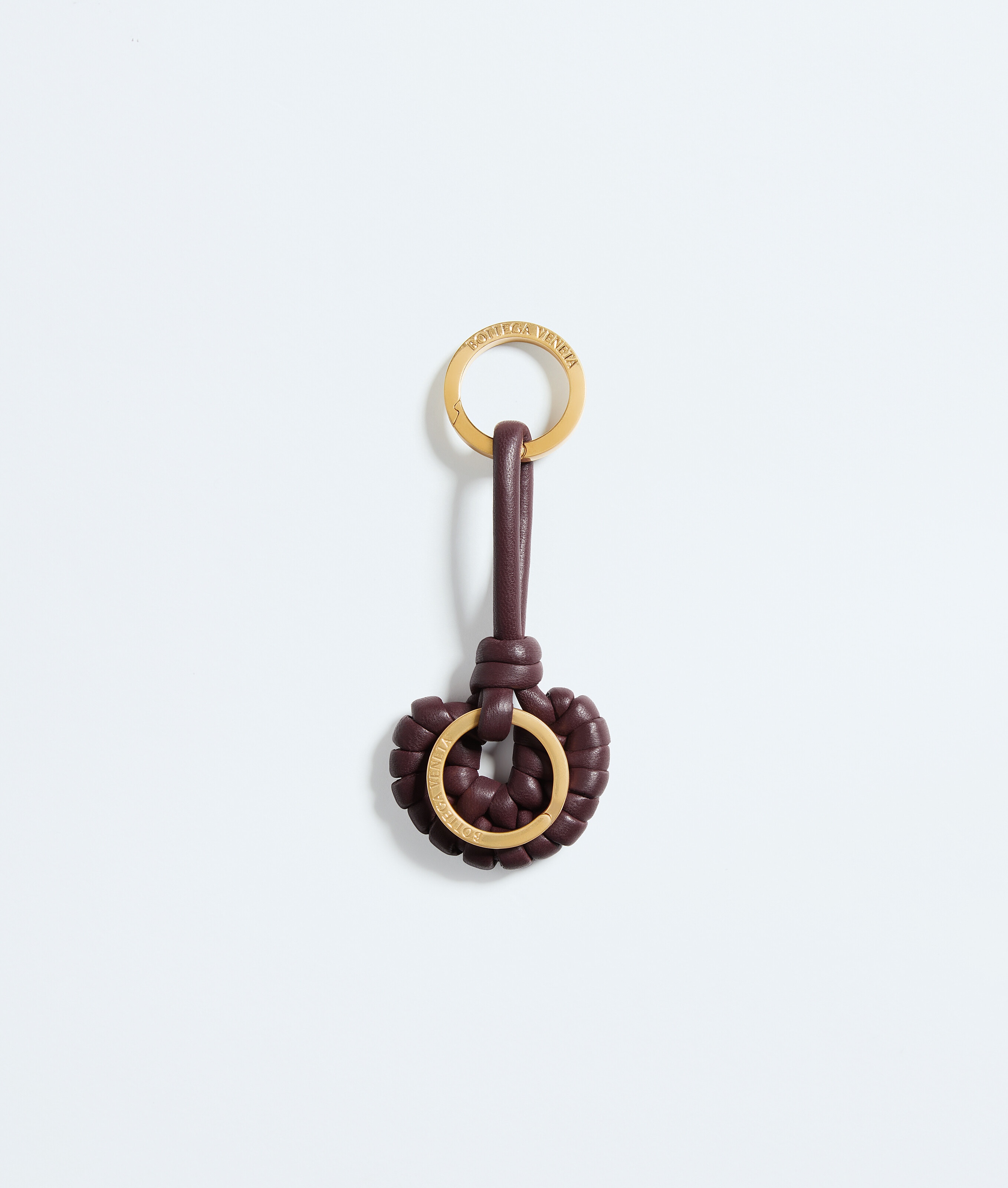 Bottega Veneta Bordeaux Onda Key Ring - Man - U