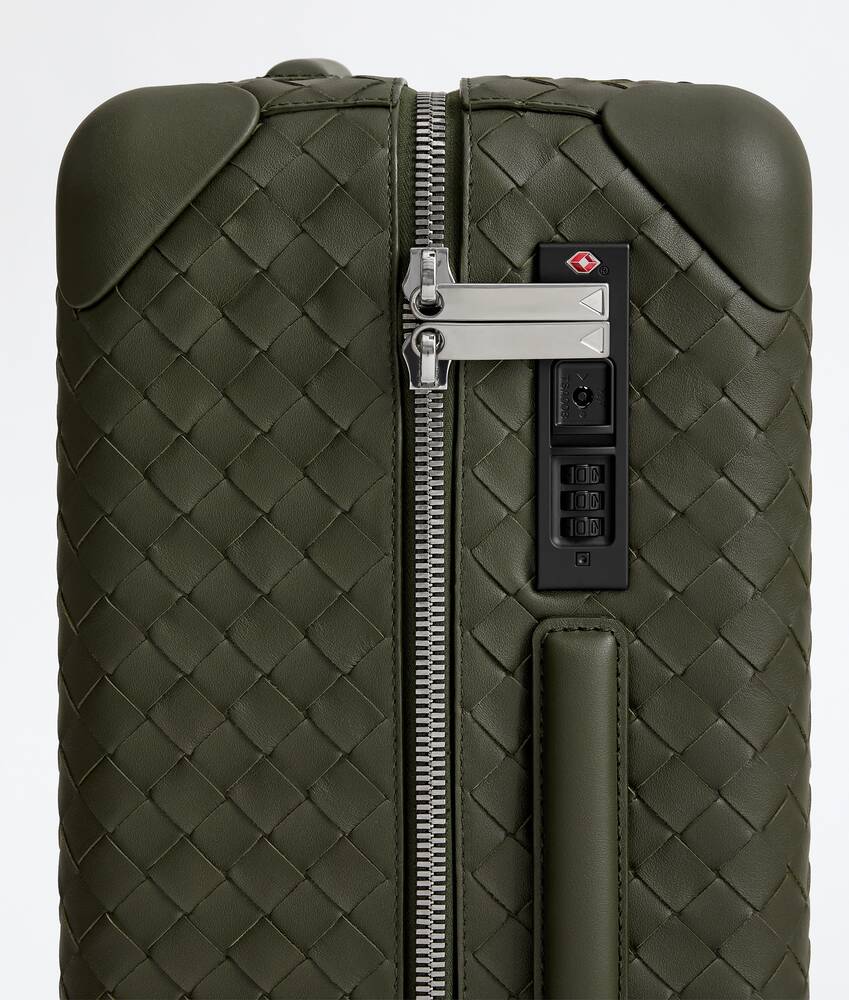 Trolley da cabina Odyssey Intrecciato da Uomo in Bark green Bottega Veneta Italia IT - Image 6