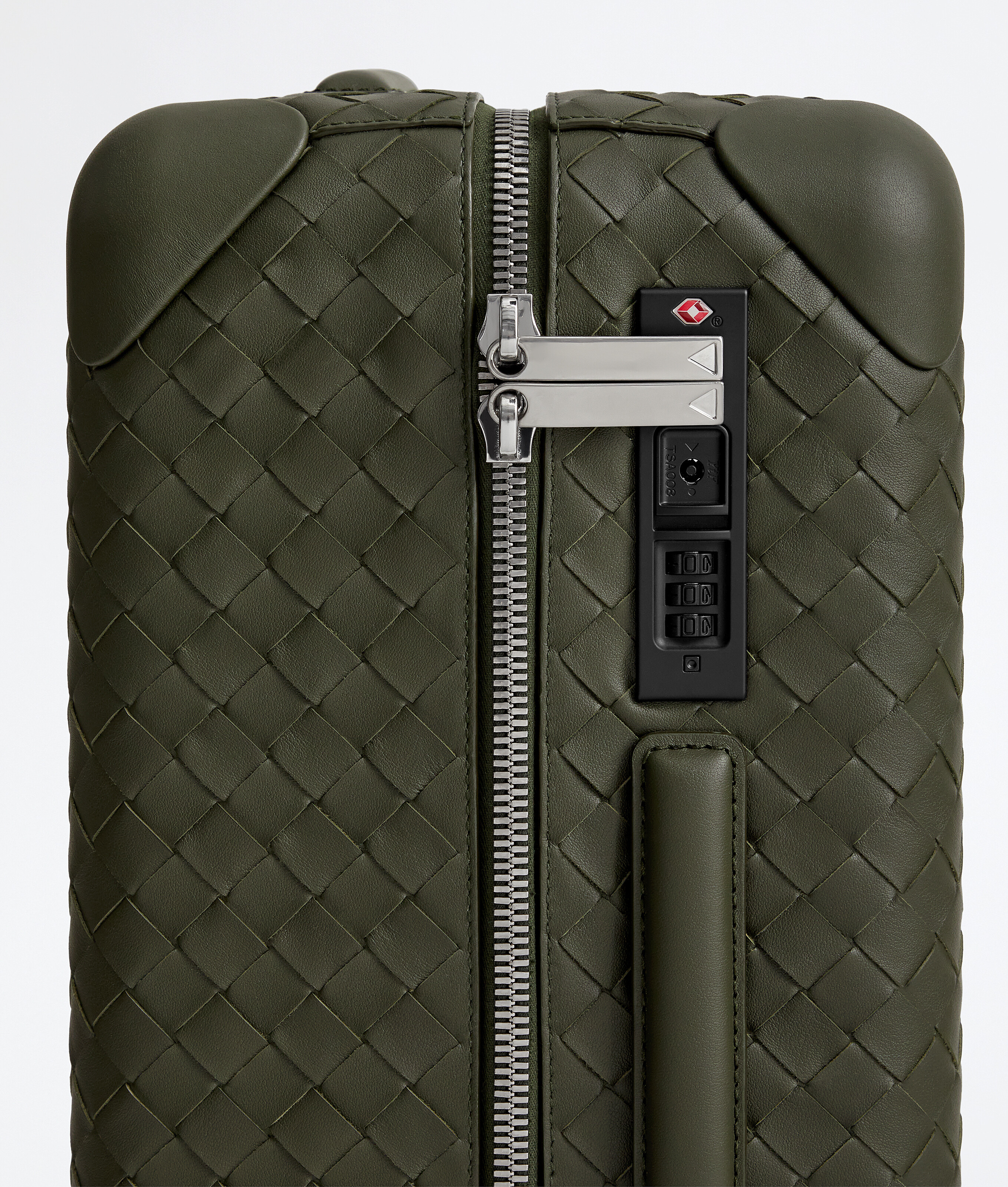 Men's Odyssey Intrecciato Cabin Suitcase in Bark green Bottega Veneta Luxembourg EN - Image 7