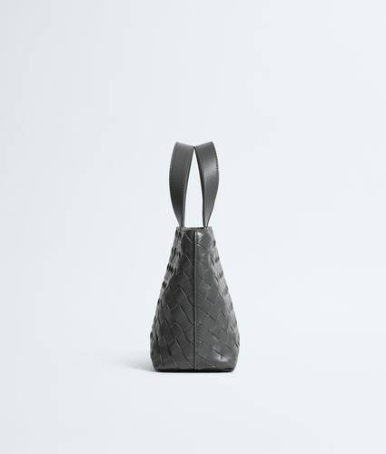 Men's Mini Intrecciato Zipped Tote in Obsidian grey Bottega Veneta United Kingdom EN - Image 4