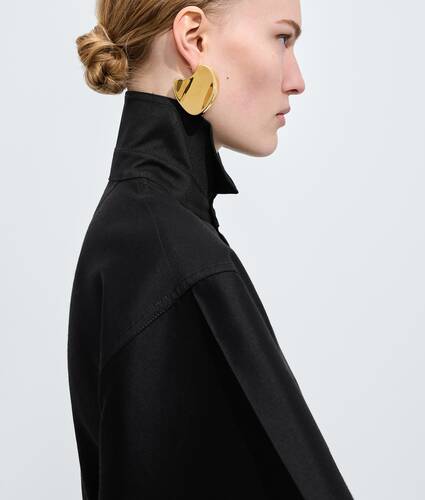 Women's Large Disc Earrings in Yellow gold Bottega Veneta Taiwan EN - Image 2