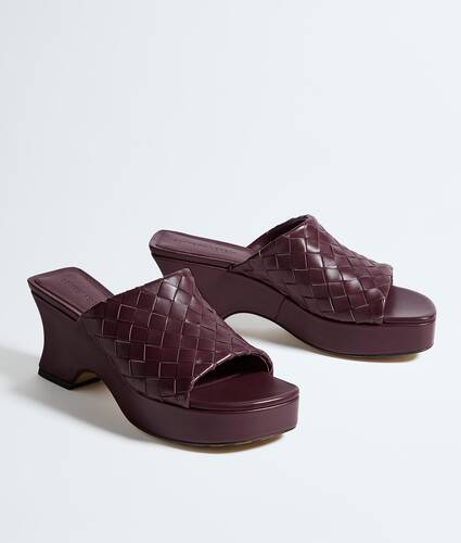Women's Rosita Wedge Mule in Deep mahogany Bottega Veneta Slovakia EN - Image 3