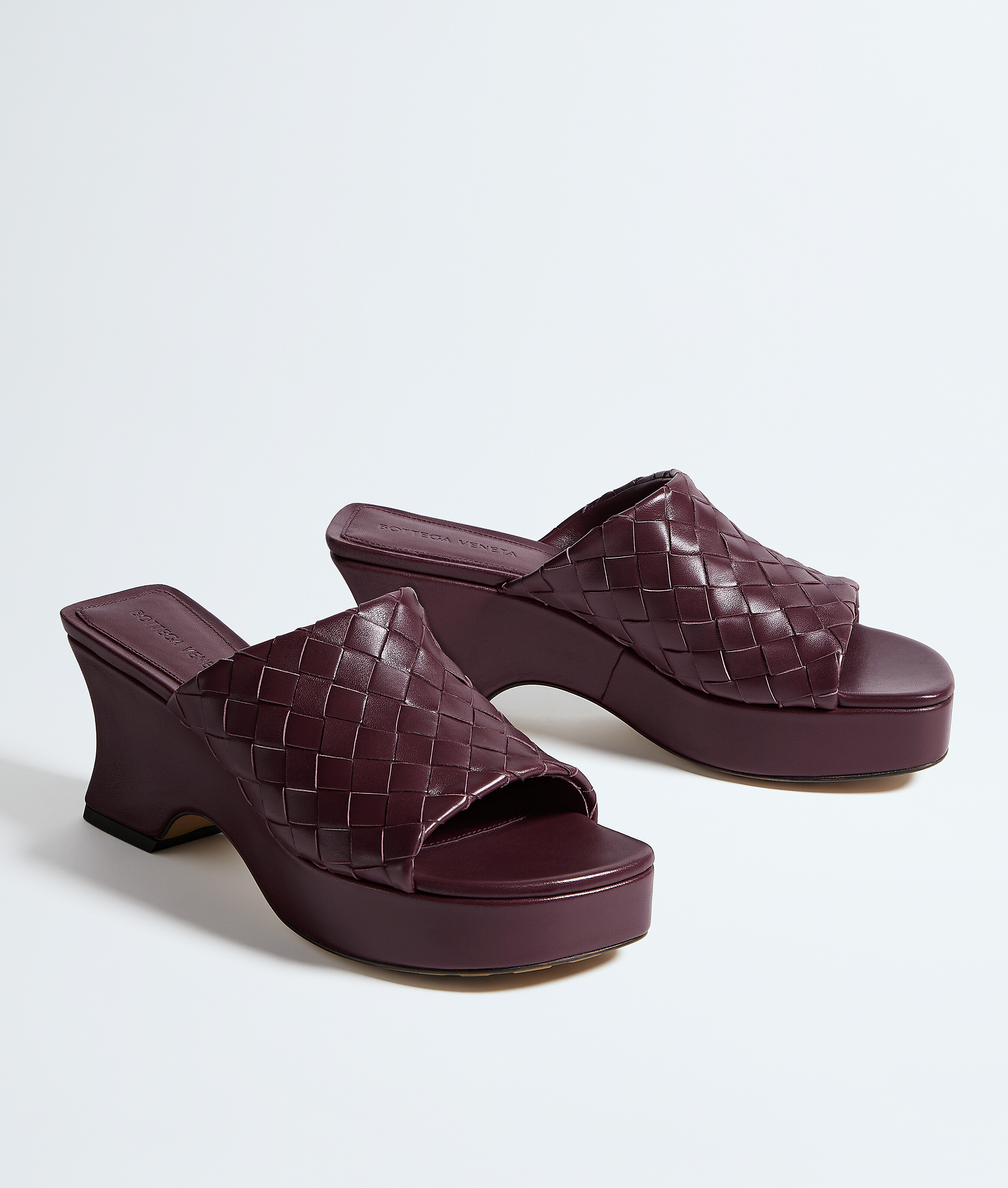 Mules compensées Rosita pour Femme en Deep mahogany Bottega Veneta Monaco FR - Image 3