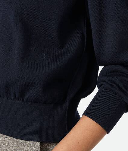 Conjunto de jersey y c&aacute;rdigan de viscosa y algod&oacute;n para Mujer en Navy Bottega Veneta M&eacute;xico ES - Image 4