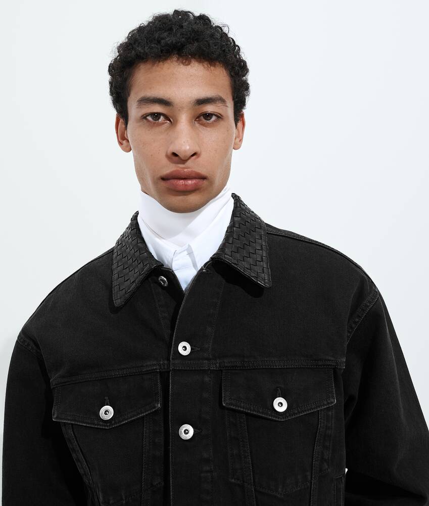 Display a large version of the product image 4 - Faded Black Denim Jacket