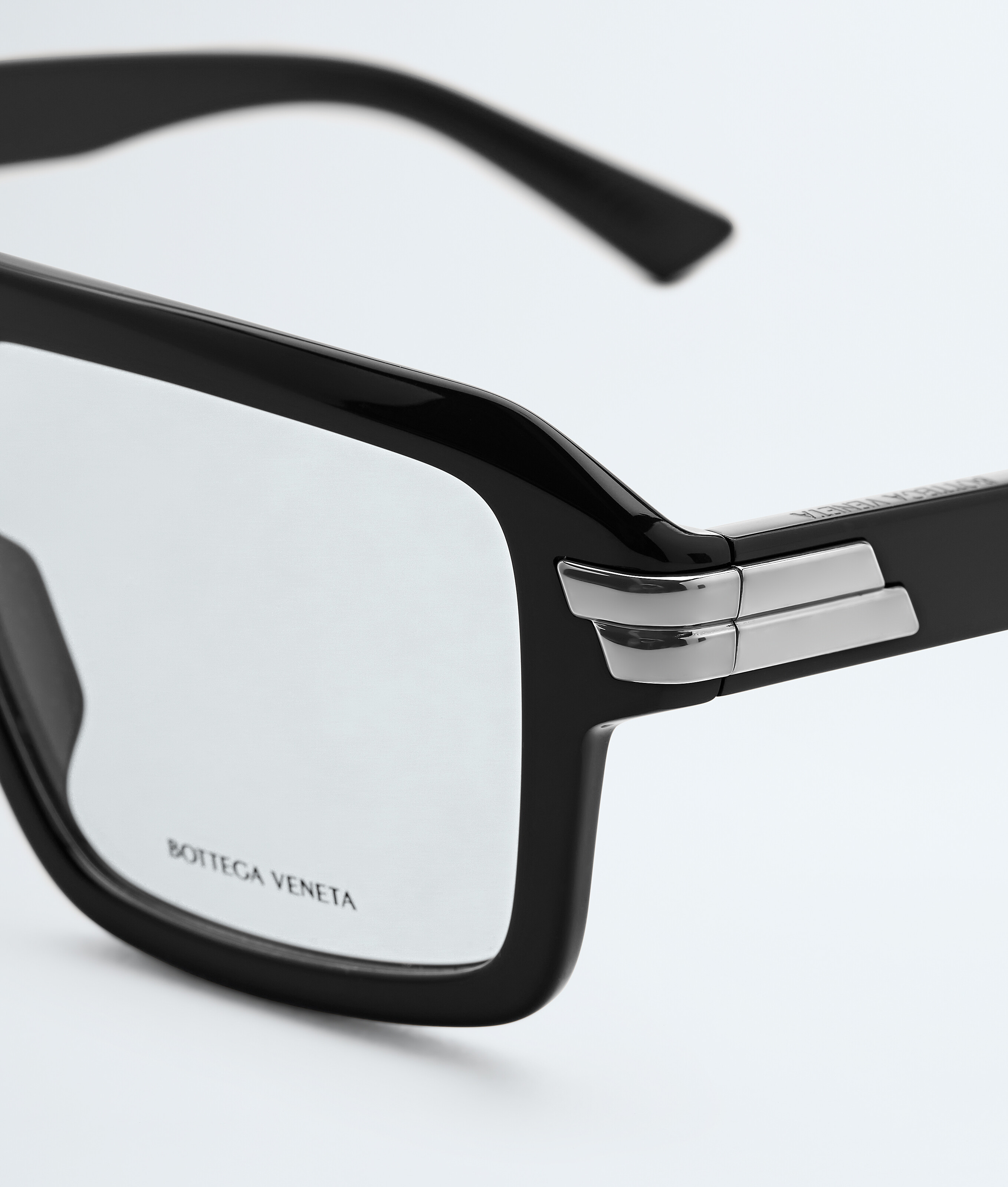 Mitre Aviator Eyeglasses in Black/transparent Bottega Veneta Luxembourg EN - Image 4