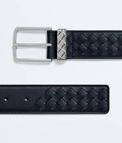 Men's Intreccio Loop Belt in Midnight Bottega Veneta Lithuania EN - Image 4