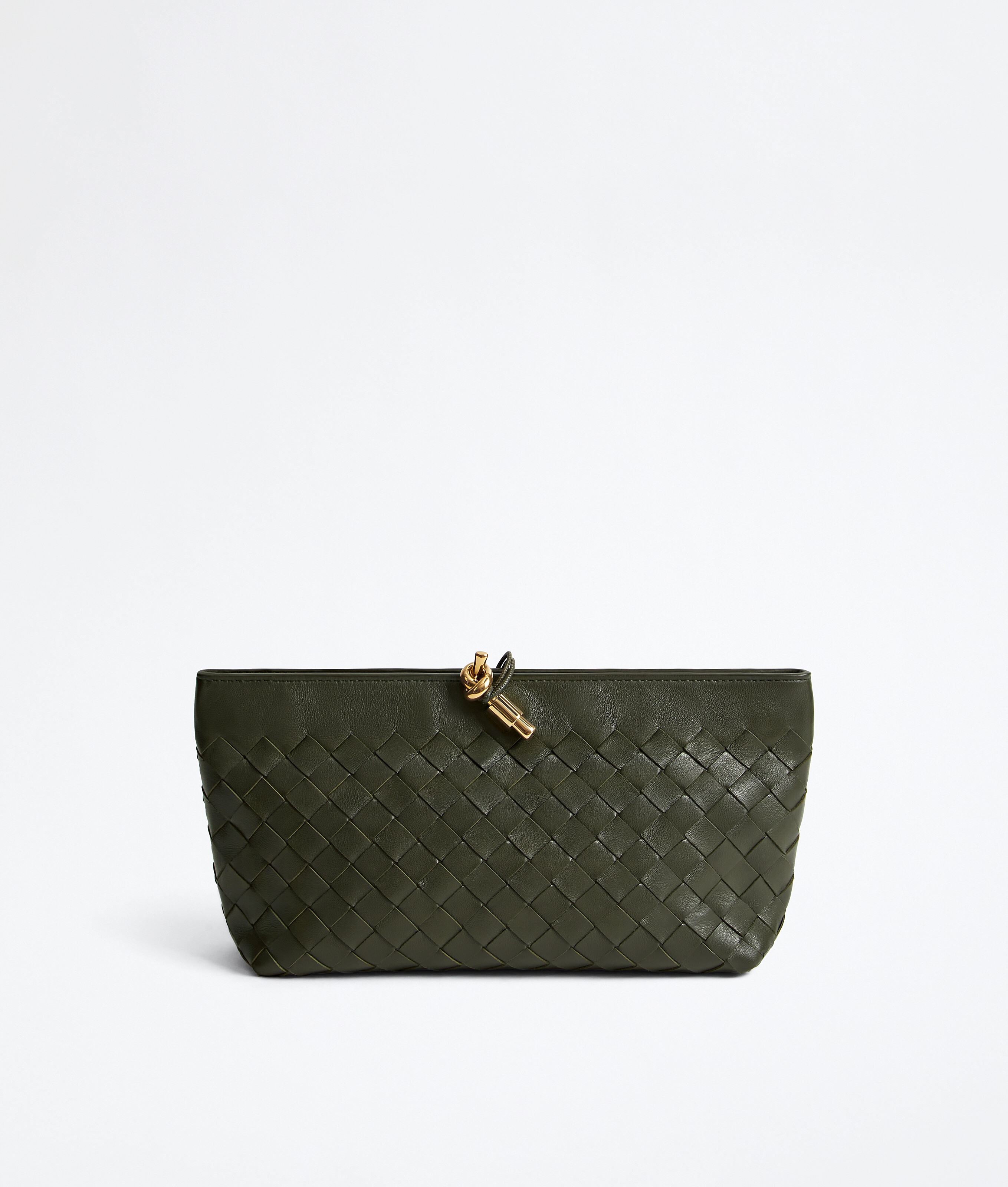 Women's Andiamo Boat Pouch in Bark green Bottega Veneta Malta EN - Image 1