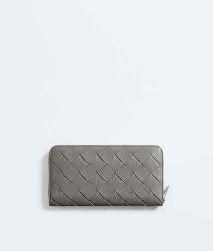 Intrecciato Zip Around Wallet