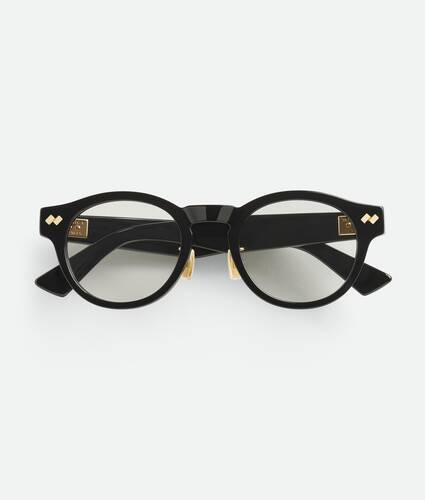 Runde Dizzy Brille in Black/transparent Bottega Veneta &Ouml;sterreich DE - Image 1