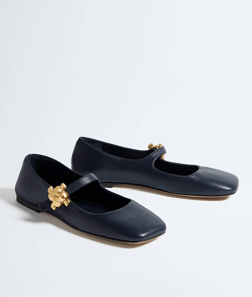 Women's Charlotte Mary-Jane Ballerina in Midnight Bottega Veneta Romania EN - Image 3