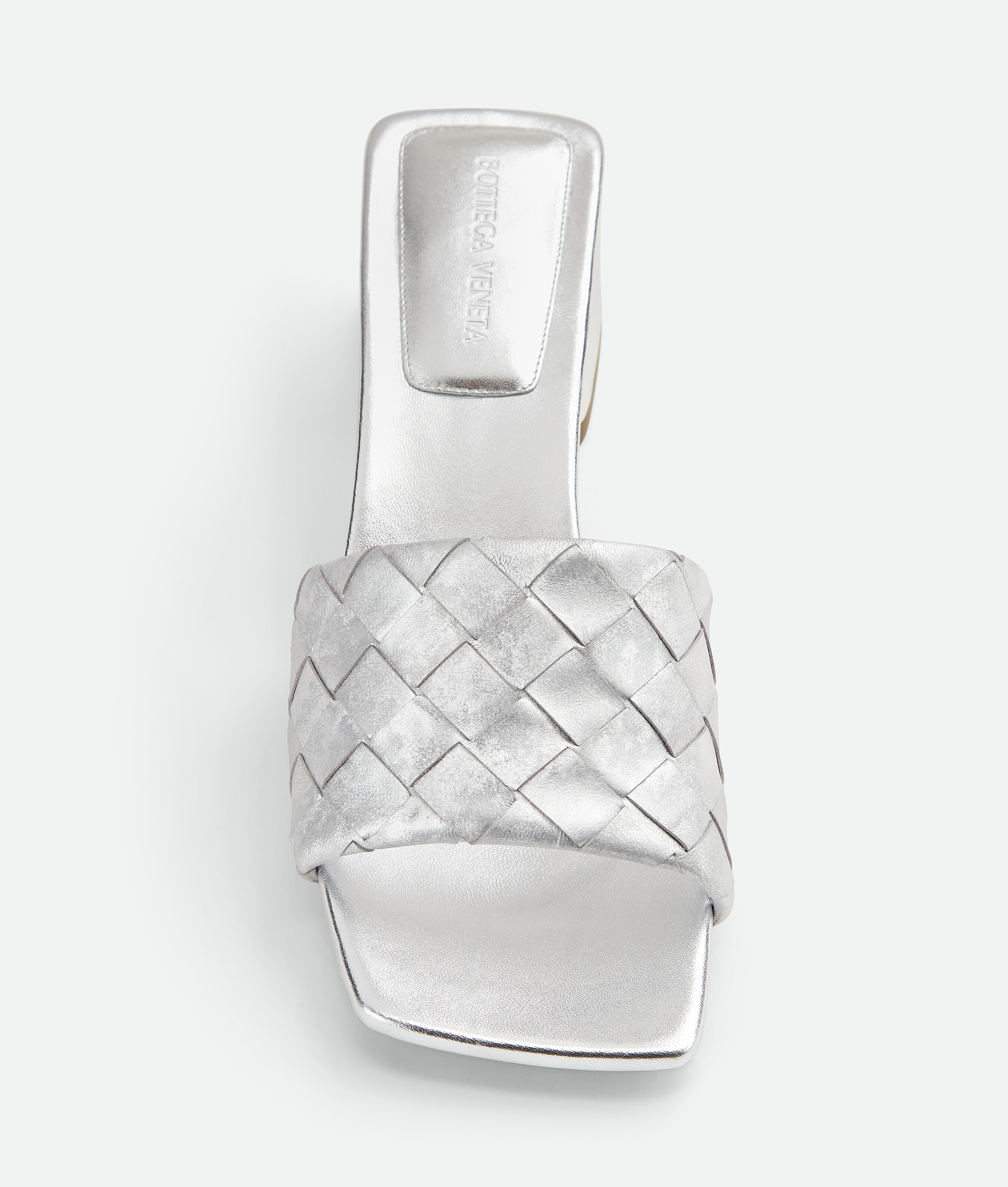 Bottega Veneta Parco Mule In Metallic