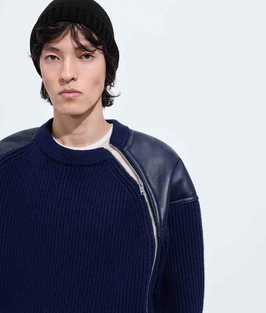 Jersey de punto ingl&eacute;s de lana y cachemira para Hombre en Azurite Bottega Veneta M&eacute;xico ES - Image 4