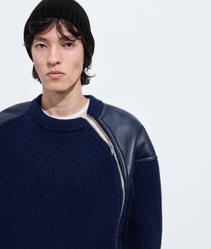 Jersey de punto ingl&eacute;s de lana y cachemira para Hombre en Azurite Bottega Veneta M&eacute;xico ES - Image 4
