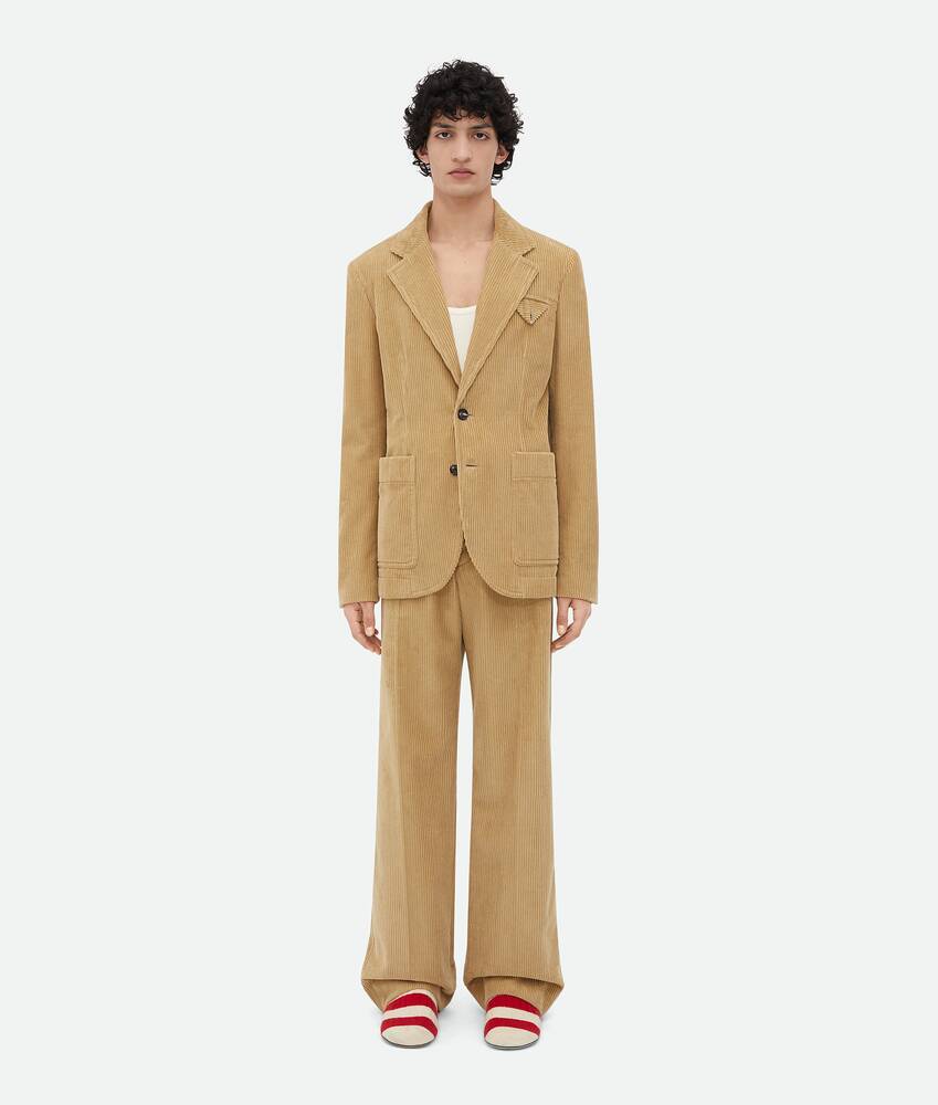 Men's Corduroy Jacket in Pale oak Bottega Veneta United States EN - Image 4