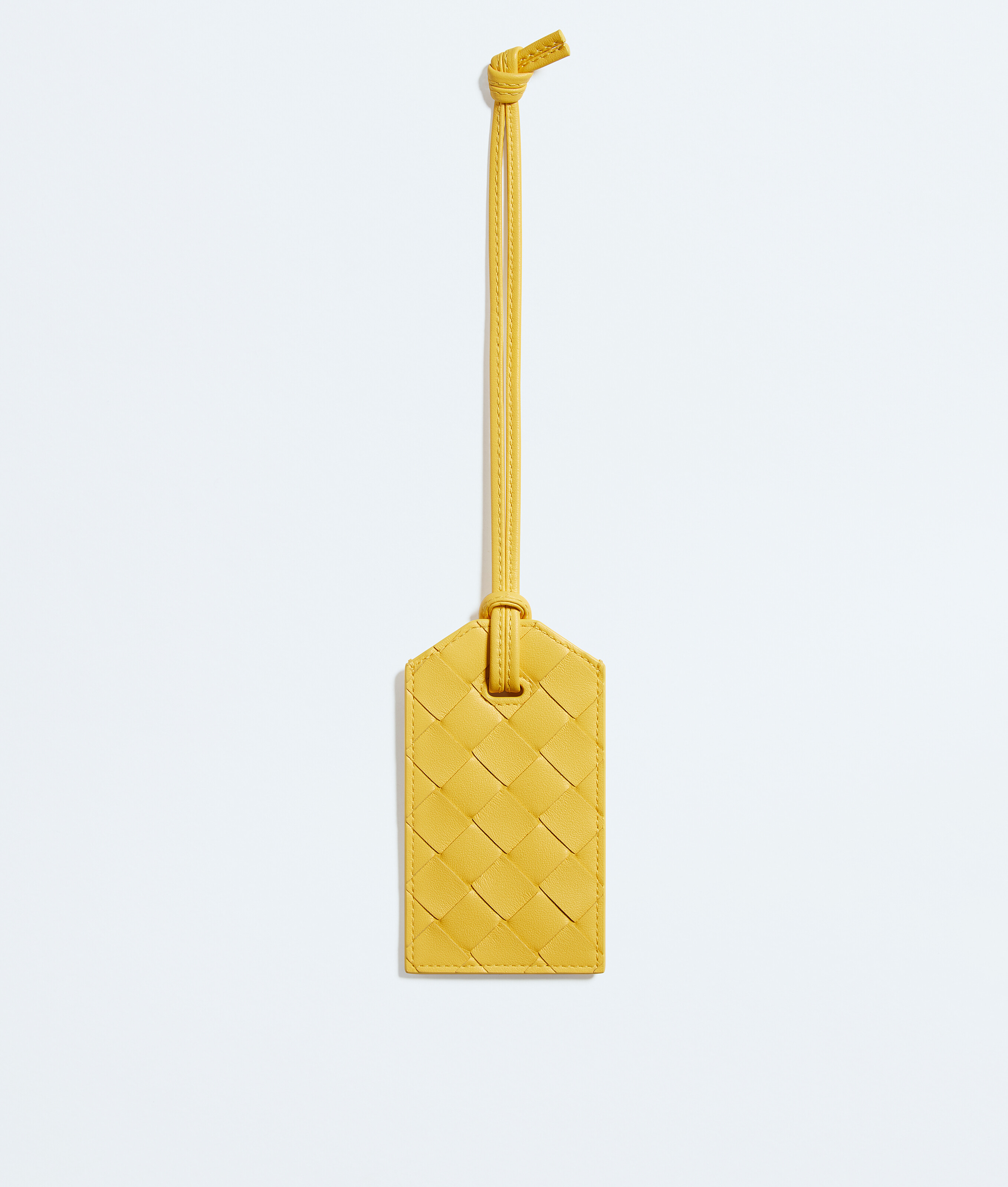 Bottega Veneta Yellow Getaway Tag Holder - Man - U