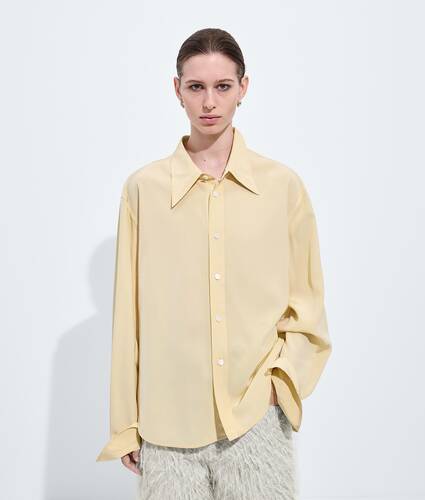 Hemd aus Seide und Viskosetoile f&uuml;r Damen in Solstice Bottega Veneta Deutschland DE - Image 1