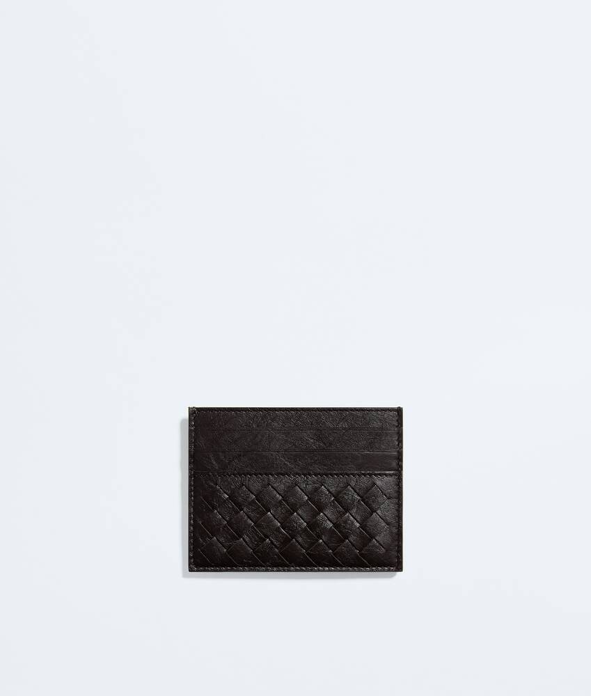 Men's Woven Mycelium Credit Card Case in Espresso Bottega Veneta Japan EN - Image 2