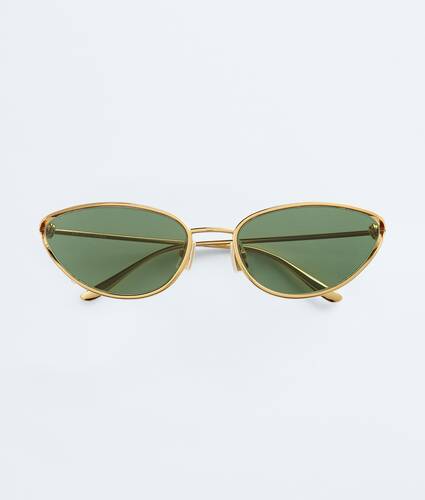 놋 캣 아이 선글라스 에 골드/그린 Bottega Veneta 대한민국 KO - Image 1