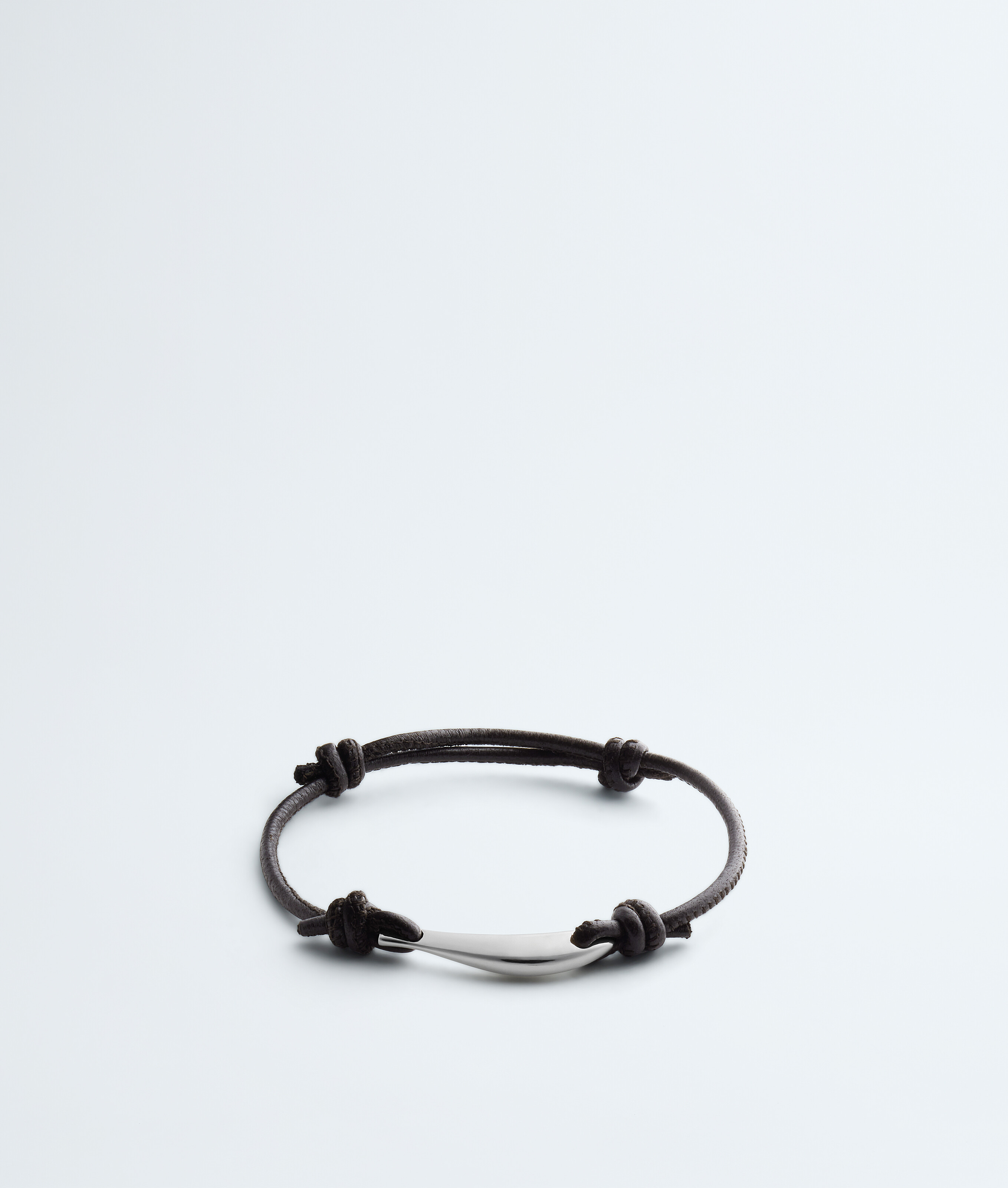 Women's Sardine Leather Bracelet in Espresso Bottega Veneta Luxembourg EN - Image 1