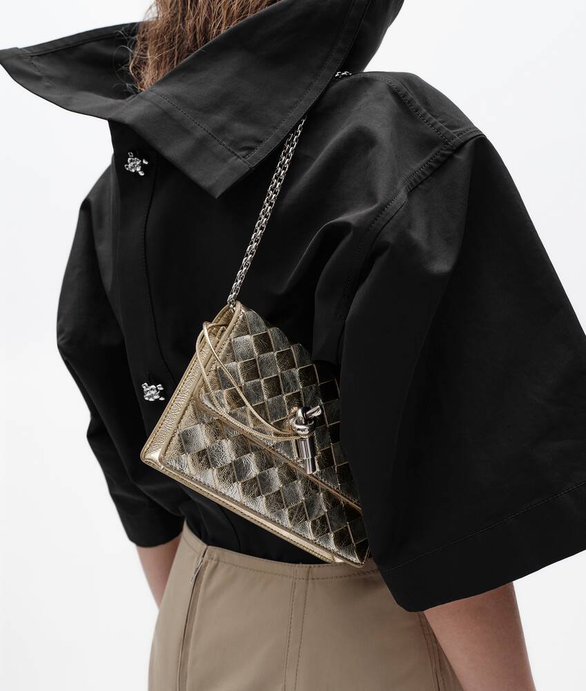 Women's Andiamo Wallet on Chain in Supermoon/silver Bottega Veneta Australia EN - Image 7