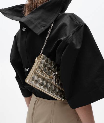 Women's Andiamo Wallet on Chain in Supermoon/silver Bottega Veneta Australia EN - Image 7