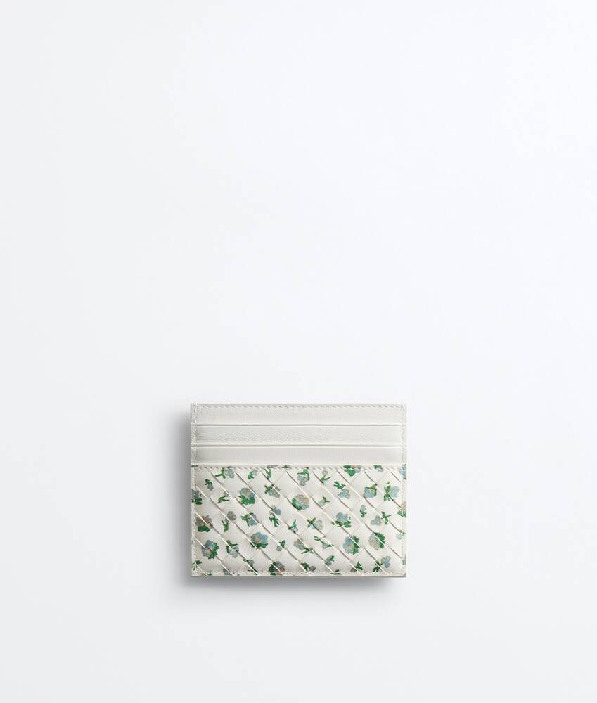 Women's Intrecciato Piccolo Credit Card Case in Alabaster/flower Bottega Veneta Norway EN - Image 2