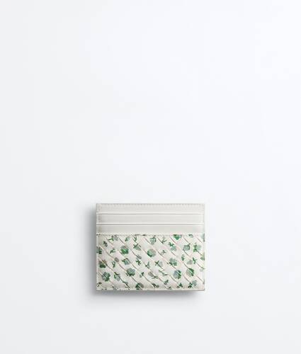 Women's Intrecciato Piccolo Credit Card Case in Alabaster/flower Bottega Veneta Norway EN - Image 2