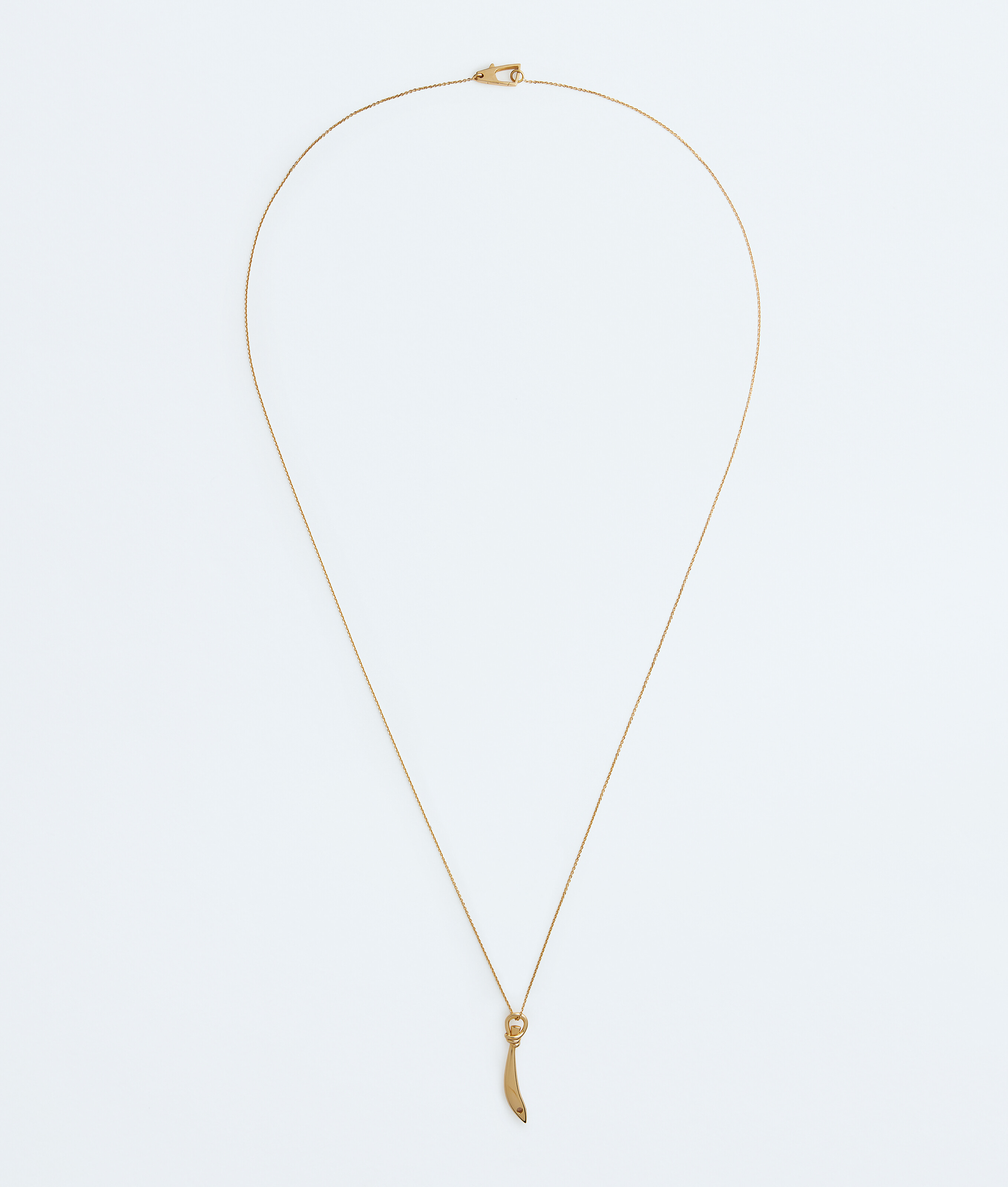Women's Sardine Pendant Necklace in Yellow gold Bottega Veneta Luxembourg EN - Image 1