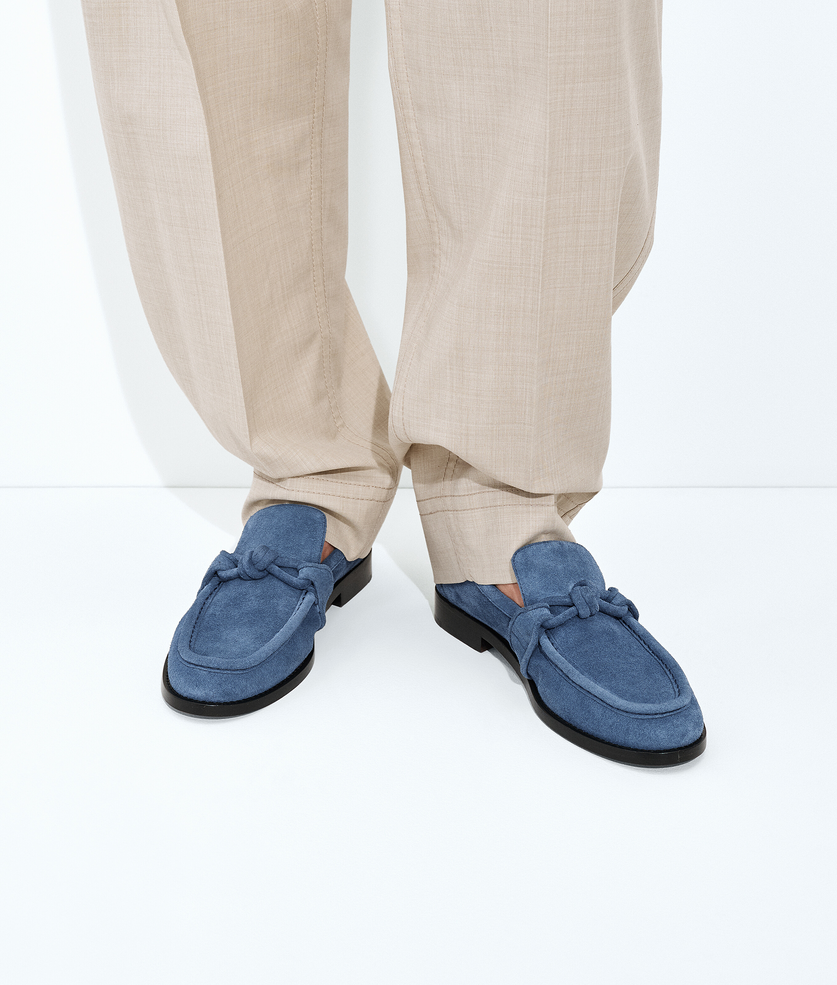 Women's Astaire Loafer in Blue venezia Bottega Veneta Luxembourg EN - Image 2