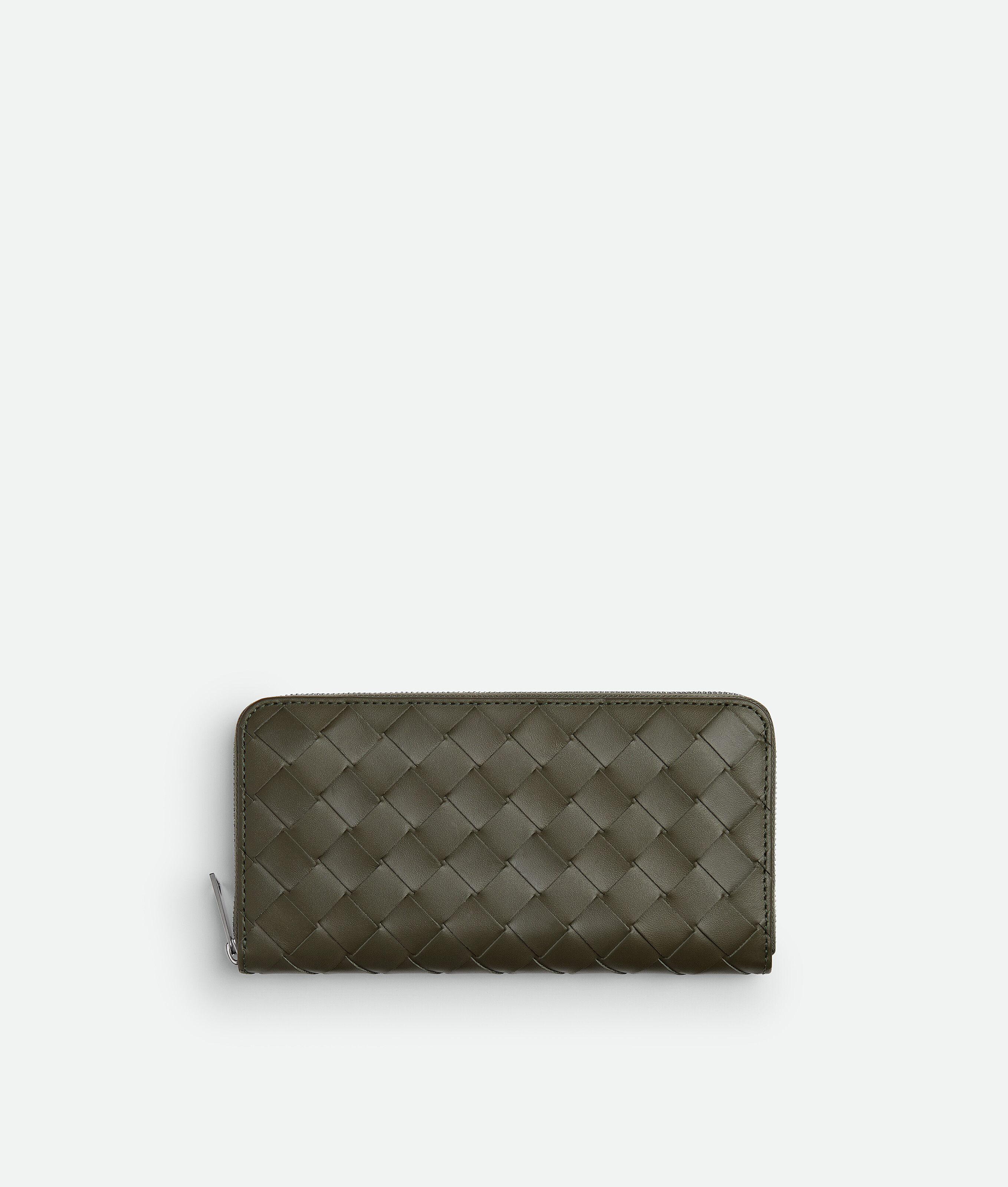 Intrecciato Zip Around Wallet