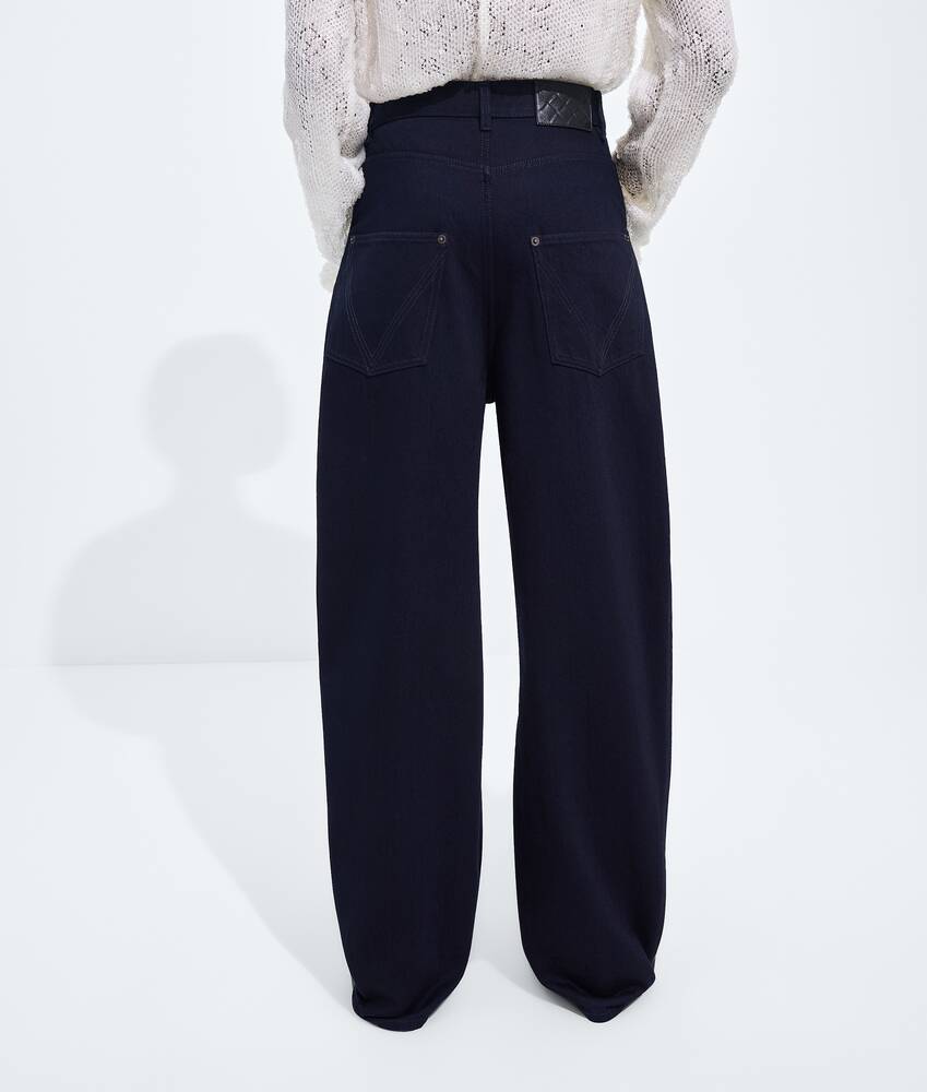 Women's Dark Indigo Wide Leg Jeans in Dark indigo Bottega Veneta United States EN - Image 3