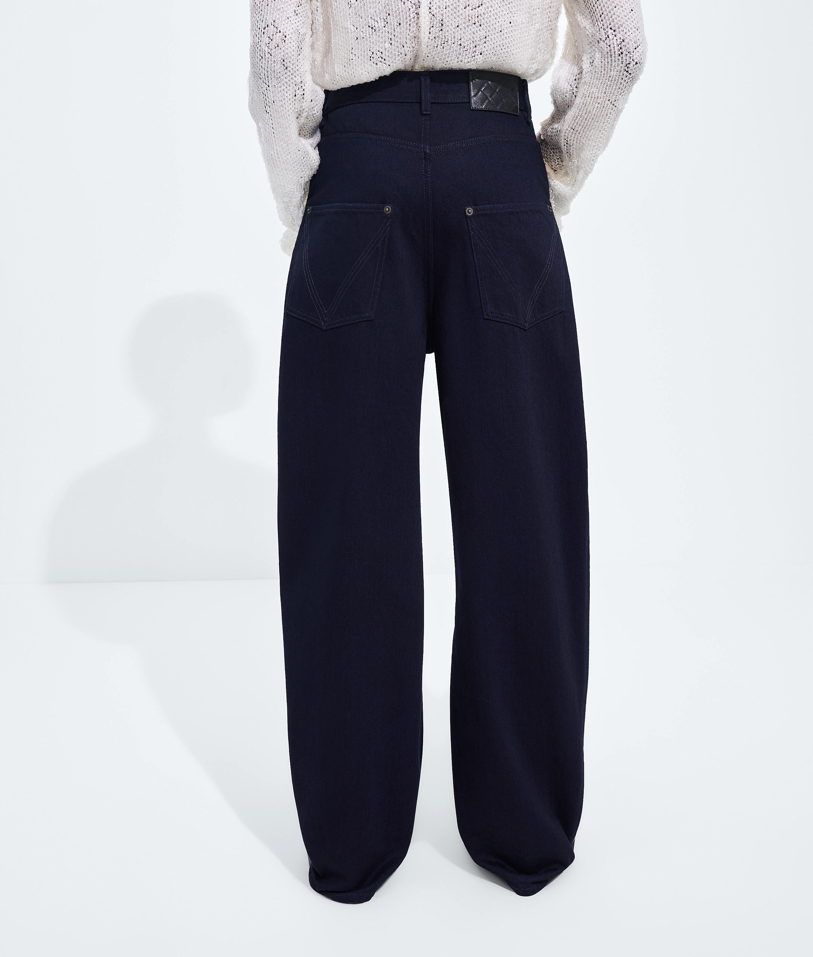 Women's Dark Indigo Wide Leg Jeans in Dark indigo Bottega Veneta Luxembourg EN - Image 3