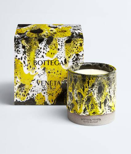 Lantern Glaze Candle in Yellow/white/black Bottega Veneta Japan EN - Image 5