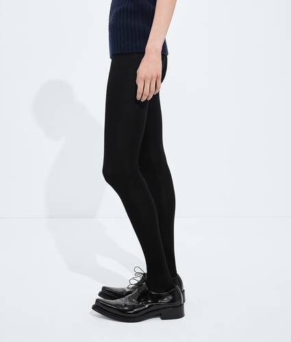 Leggings aus gerippter Wolle f&uuml;r Damen in Double black Bottega Veneta Deutschland DE - Image 2