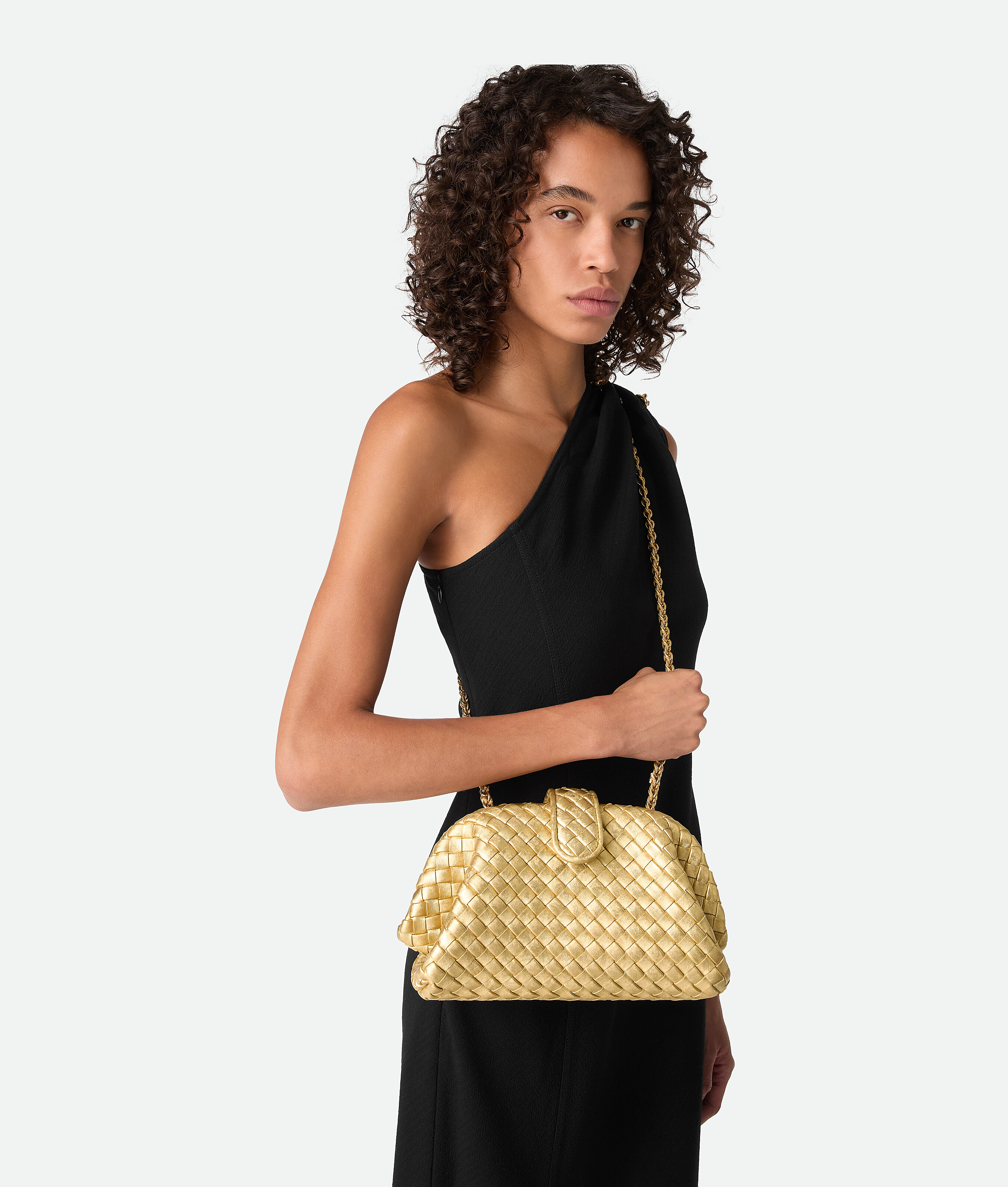 Bottega Veneta Small Lauren 1980 In Gold