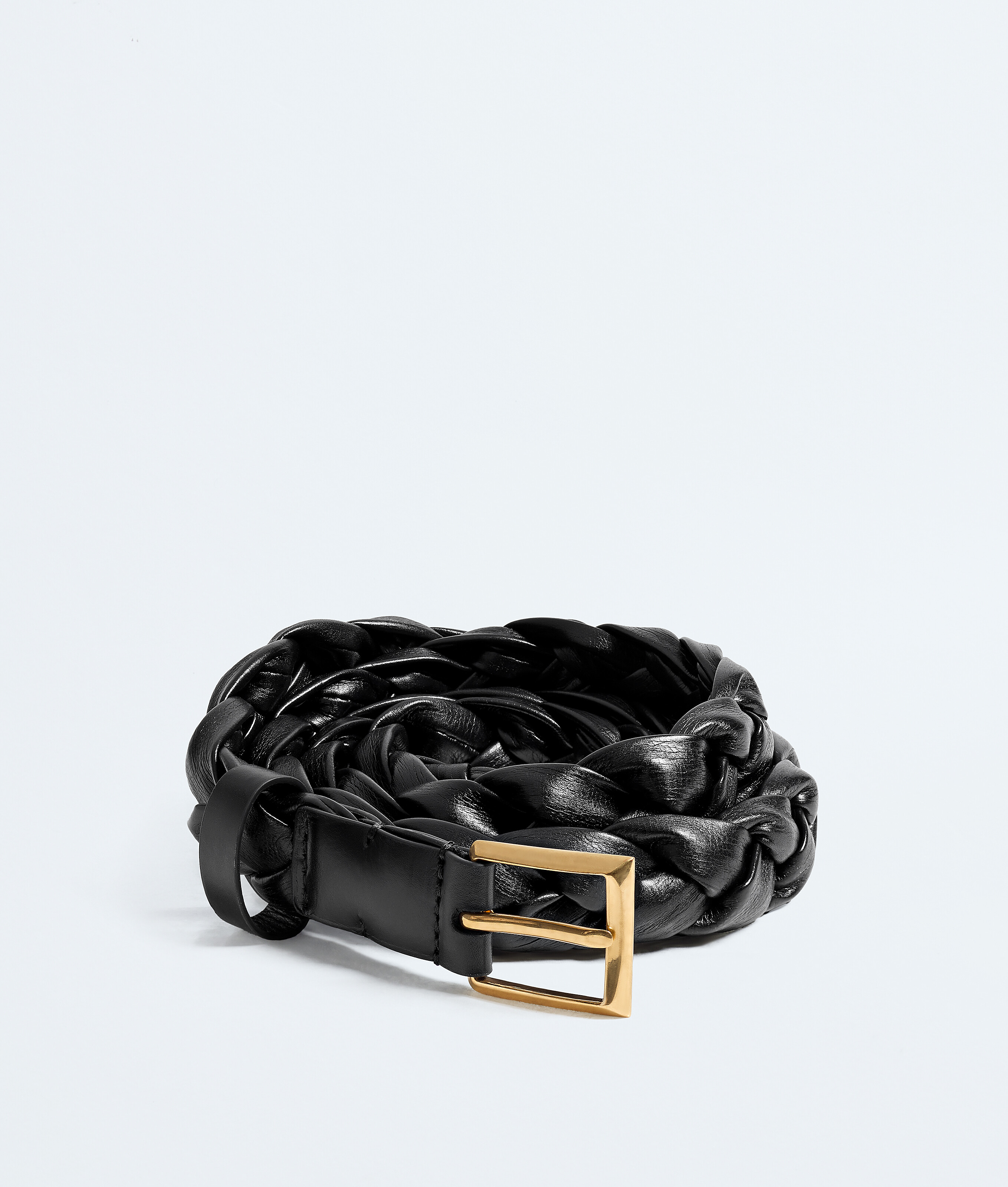 Bottega Veneta Black Solo Belt - Woman - M