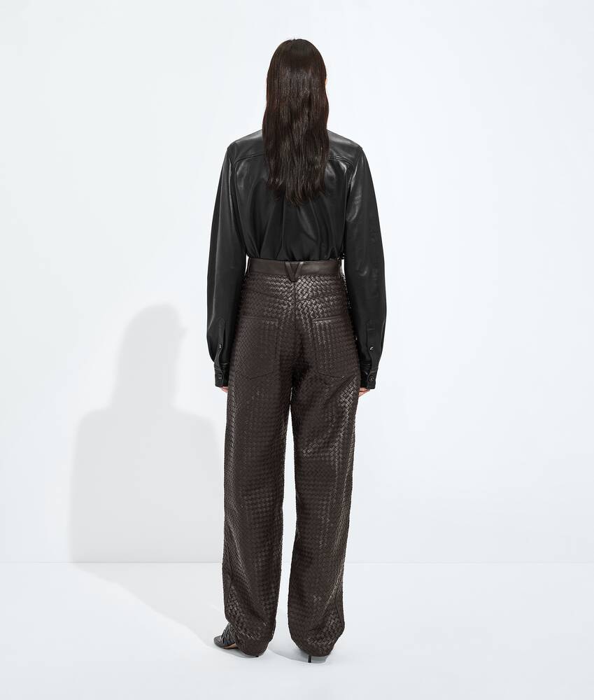 Display a large version of the product image 3 - Intrecciato Leather Pants
