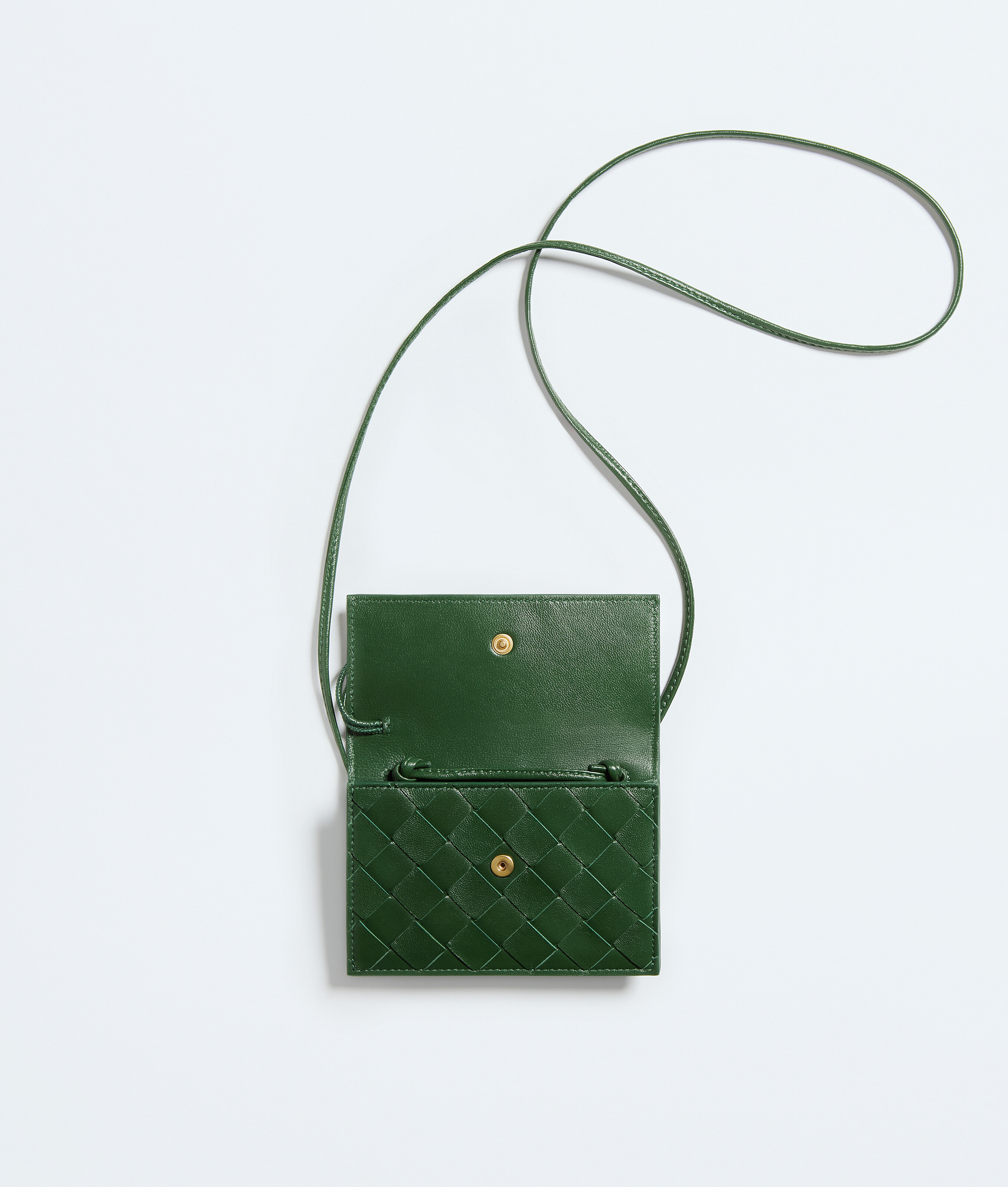Women's Andiamo Badge Holder in Basil Bottega Veneta Brazil EN - Image 3