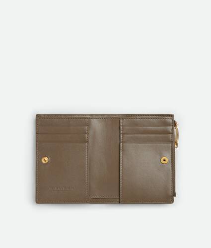 Women's Intrecciato Small Bi-Fold Wallet in Pinecone Bottega Veneta Romania EN - Image 2